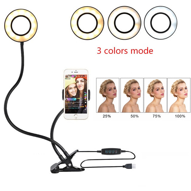 LED Selfie Ring Light with Adjustable St - product image 1