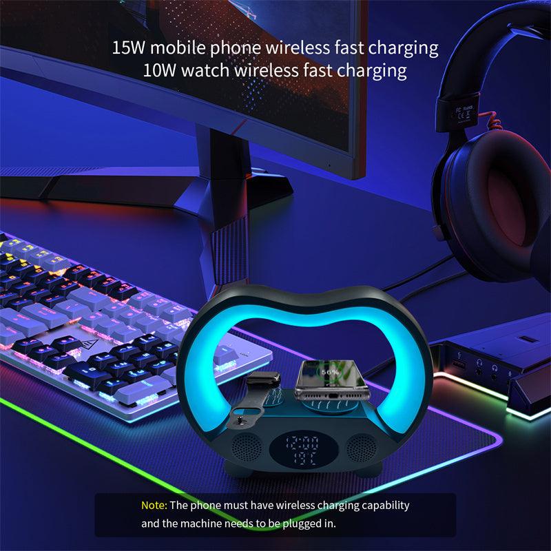 All-in-One LED Lamp with Bluetooth Speaker & Charger - EASYBUY