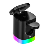 Compact RGB 3-in-1 Charging Station for desk