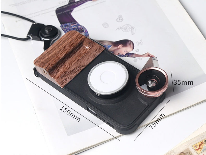 Phone case with built-in fill light for videos