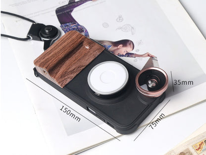 Phone case with built-in fill light for videos