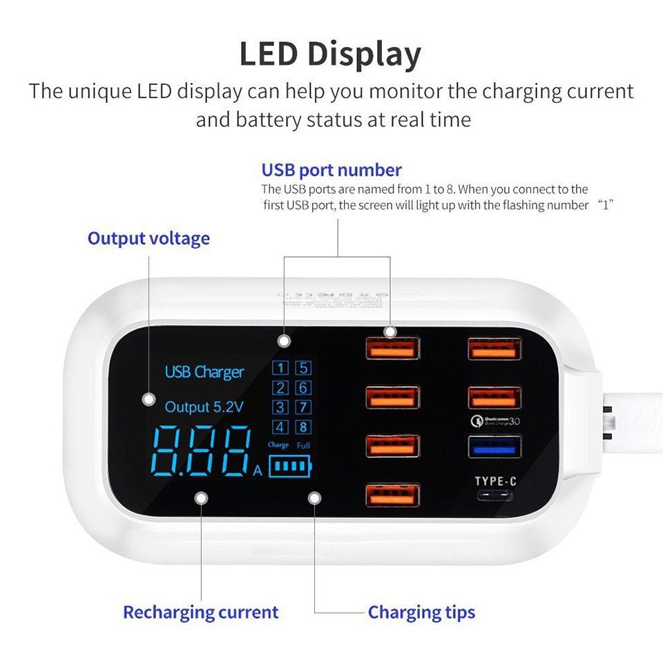 Quick Charge 3.0 Ordinary Smart USB Charger Station - EASYBUY