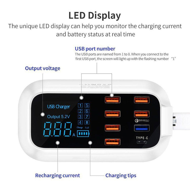 Quick Charge 3.0 Ordinary Smart USB Charger Station - EASYBUY