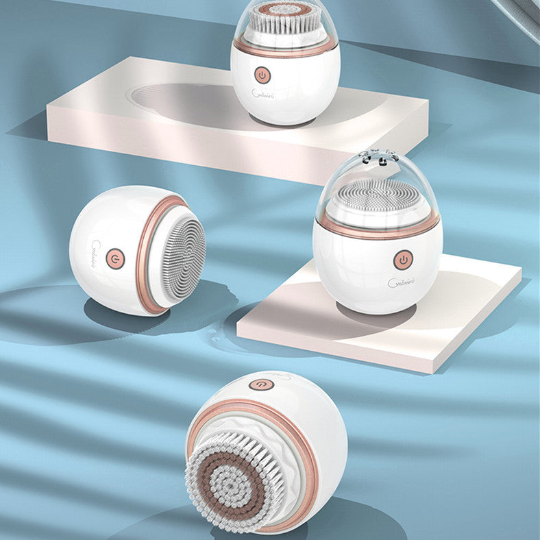 Rechargeable waterproof facial cleansing brush