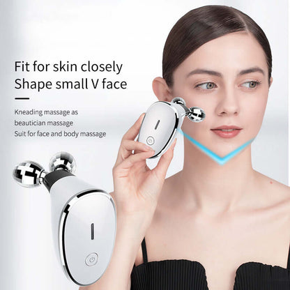 Therapeutic EMS facial massager for skin lifting