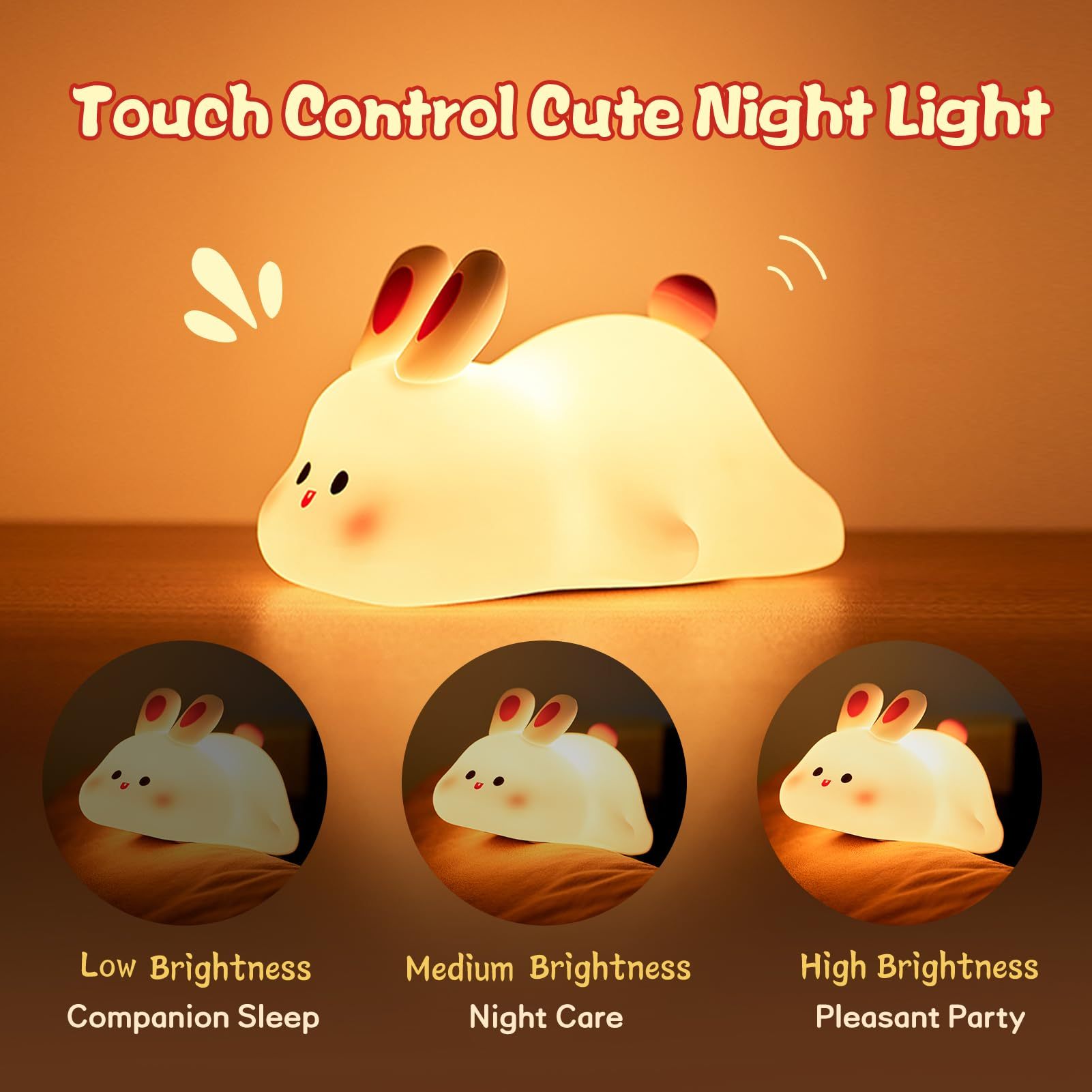 Cute LED Night Light Touch Sensor - EASYBUY