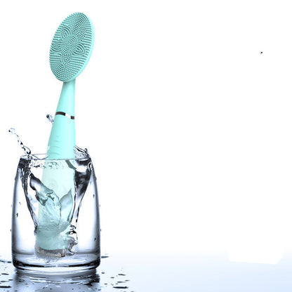Handheld pore cleaner silicone cleansing brush