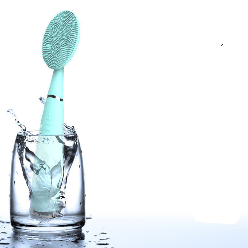Handheld pore cleaner silicone cleansing brush
