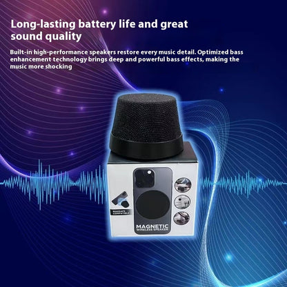 Magnetic mini speaker for travel and outdoor use