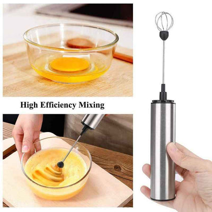 Electric Milk Frother - Handheld Coffee Whisk