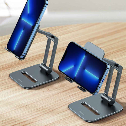 Adjustable Metal Phone and Tablet Stand - Foldable