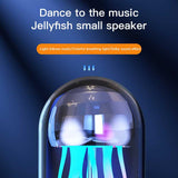 JellyGlow 3in1 colorful jellyfish lamp with clock and speaker