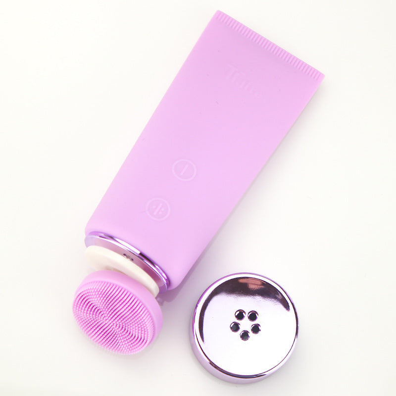 Gentle electric silicone face brush for daily use