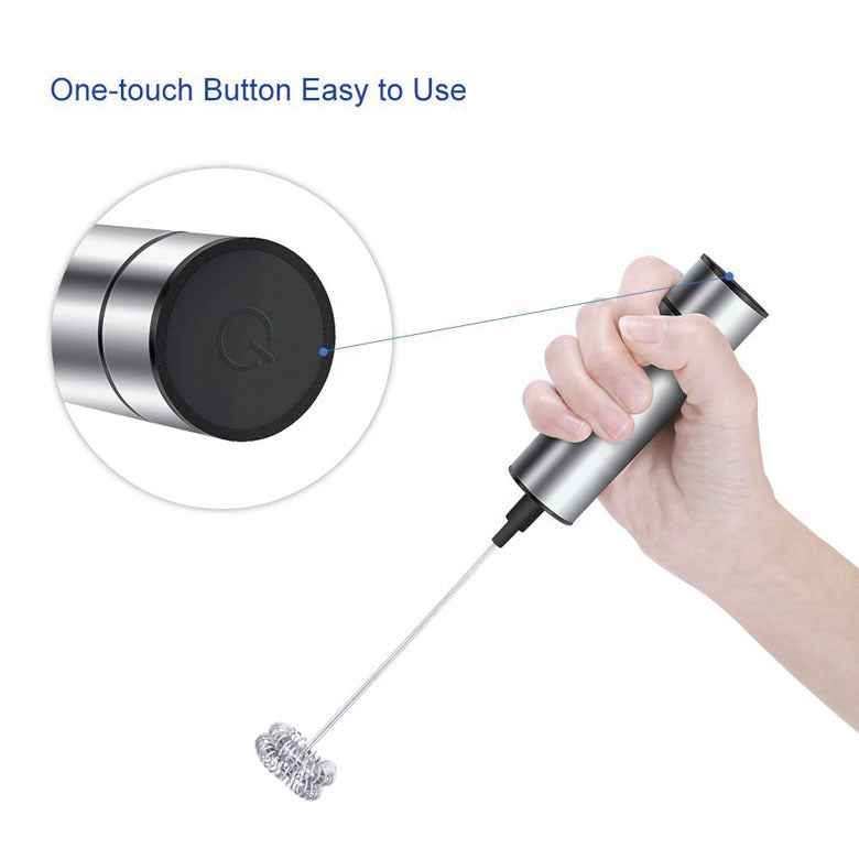 Electric Milk Frother - Handheld Coffee Whisk