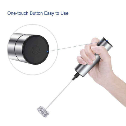 Electric Milk Frother - Handheld Coffee Whisk