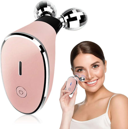 Therapeutic EMS facial massager for skin lifting
