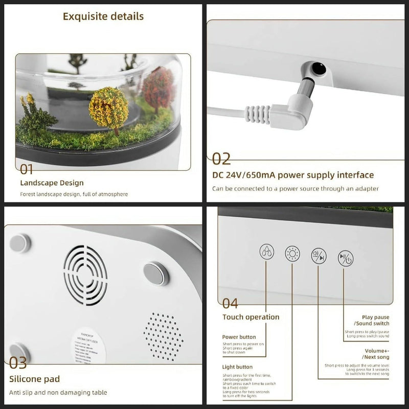 micro-landscape aroma diffuser Humidifier - EASYBUY