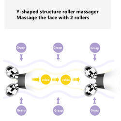 Therapeutic EMS facial massager for skin lifting