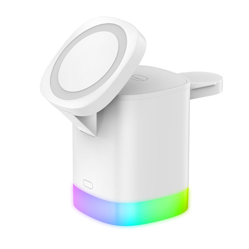 Fast charging RGB 3-in-1 station for iPhone, Watch, AirPods