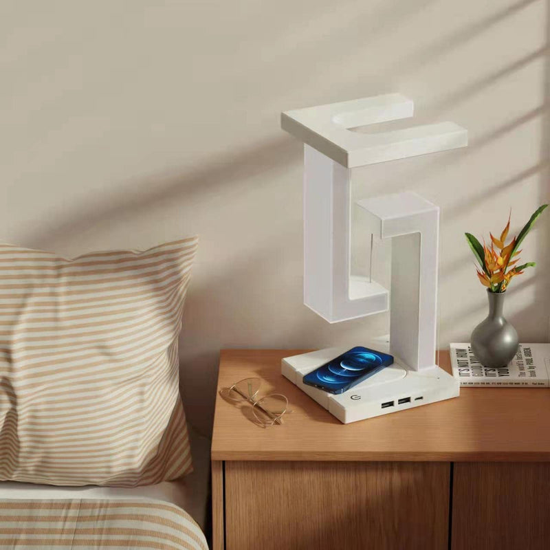 Compact AuraDock Smart Lamp for bedside or desk - EASYBUY