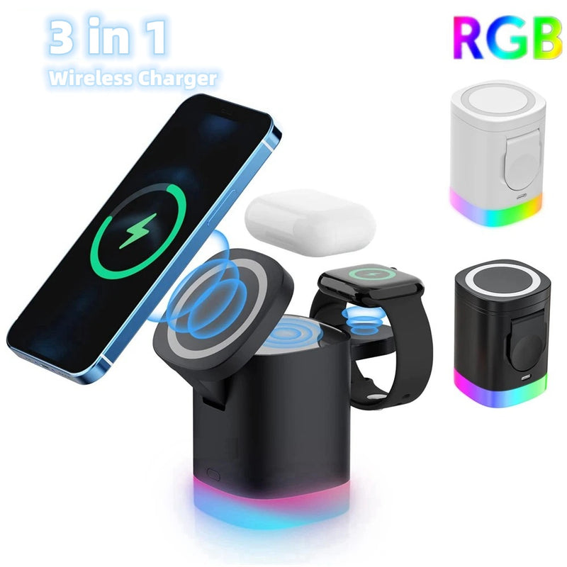 RGB 3-in-1 Charging Station for Apple devices