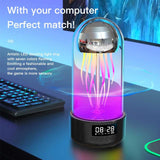 JellyGlow 3in1 colorful jellyfish lamp with clock and speaker