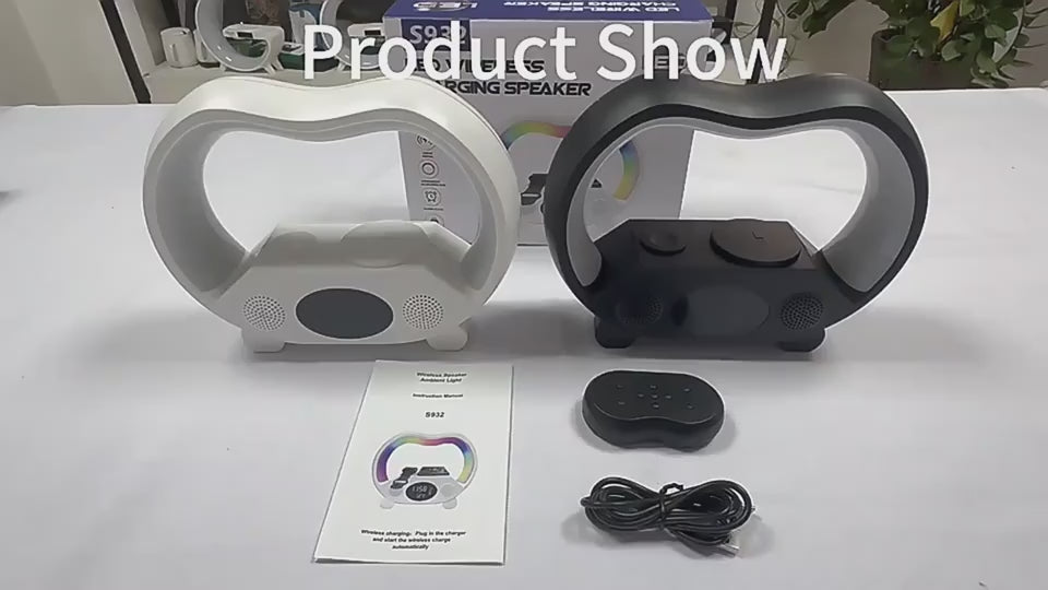 video All-in-One LED Lamp with Bluetooth Speaker & Charger