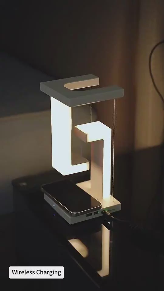 Compact AuraDock Smart Lamp for bedside or desk - EASYBUY